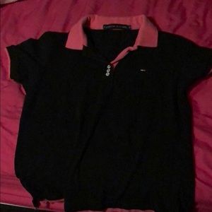 Black & pink Tommy Hilfiger collar shirt